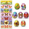 Pellicola pasquale decorativa per uova, 7 motivi diversi nella confezione Pellicola pasquale decorativa per uova, 7 motivi diversi nella confezione
