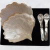 Set Piatto e Cucchiaino in Madreperla per Caviale
