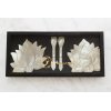 Set madreperla per caviale – 2 piattini + 2 cucchiaini