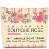 Crema notte antirughe con olio di rosa e coenzima Q10 "BULGARIAN BOUTIQUE ROSE" 45 ml