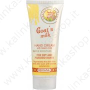 Crema per mani contro asciuttezza e sgranatura Latte di capra "Regal" 75 ml