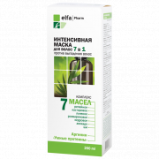 Maschera intensiva 7 in 1 "Elfa Pharm" 200 ml, un complesso di 7 oli, contro la caduta dei capelli