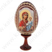 Яйцо на ножке "Божья Матерь Смоленская" 4 × 4 × 9 см.