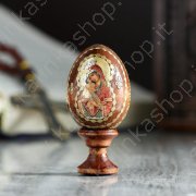Яйцо сувенирное «Богоматерь Почаевская», на подставке 3 см × 3 см × 6 см