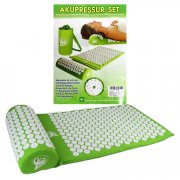 Set per agopressione: tappetino 68x42x2,5cm, cuscino 39x15x10cm, con sacco 100% cotone