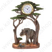 Часы настольные "Слон под деревьями" 11*15см.