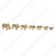 Сувенирный набор "Слоны" цветной с узором (7единиц)