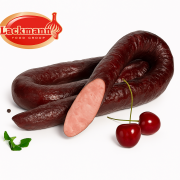 Salsiccia "Lackmann" affumicata con legno di amarene (al kg)