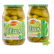 Cetrioli "Suocera Olya" con aneto (880 ml)