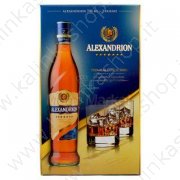 Бренди румынский "Alexandrion 7" 40% + 2 стакана (700мл)