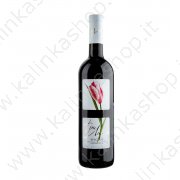 Вино красное "Три лилии" полусладкое 11% 750мл