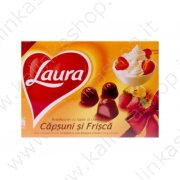 Конфеты "Laura" с клубнично-сливочной начинкой (140g)