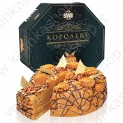 Торт медовик "Королева" с вареной сгущенкой и орехами (1 кг)