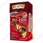 Чай "Big Active Pu-erh" китайский красный с лимоном (100г)