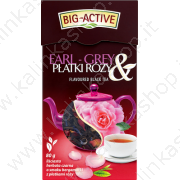 Чай "Big Active - Earl Grey" чёрный с лепестками роз (80г)