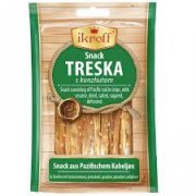 Snack:merluzzo nordico,salato,essicato+sesamo,36g