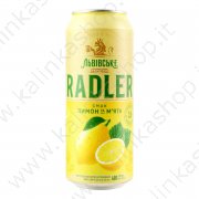 Пиво "Львовское Radler" Лимон и мята Alc 3,5% (0,48л)