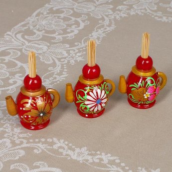 Porta-stuzzicadenti "Teiera" 5cm