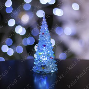 Alberello di Natale con illuminazione a led 12cm