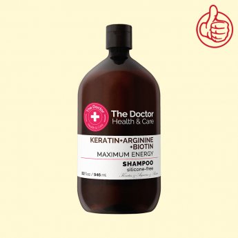 Shampoo The Doctor Health&Care Cheratina+Arginina+Biotina Maximale Energie, 946 ml