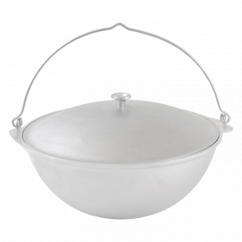 Wok (Calderone) in ghisa tataro con manico, 9 l, Ø 37 cm, altezza 16,5 cm, 3,58 kg