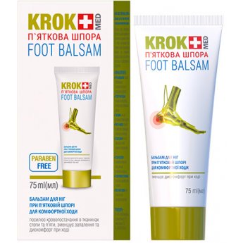 Balsamo per piedi "KrokMed" per speroni calcaneari 75 ml.