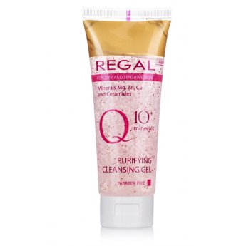 Gel purificante per viso "Regal" Q10+minerals Mg,Zn,Cu  e ceramide 100ml