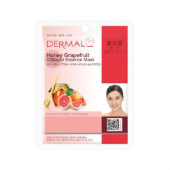 Maschera in tessuto DERMAL al collagene, pompelmo e miele, 23 g