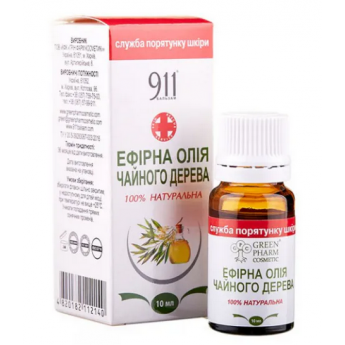 Olio essenziale 100% naturale di tea tree "GREEN PHARM COSMETIC" 10 ml.
