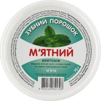 Polvere dentifricia  menta (75g)