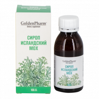 Sciroppo di muschio islandese GOLDEN PHARM 100 ml. Sciroppo di muschio islandese GOLDEN PHARM 100 ml.