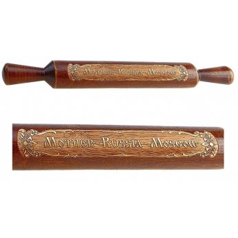 Mattarello "Mother - Russia - Moscow" 23 x 3,2 cm, legno Mattarello "Mother - Russia - Moscow" 23 x 3,2 cm, legno