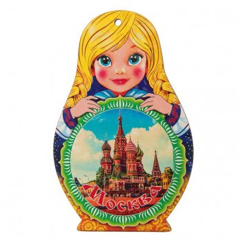 Tagliere souvenir "Matrioska - Mosca" 14,9x23cm Tagliere souvenir "Matrioska - Mosca" 14,9x23cm