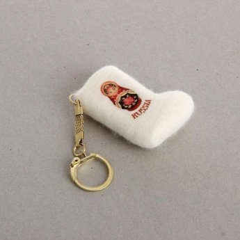 Portachiavi-guanto souvenir "Matrioska" rossa Portachiavi-guanto souvenir "Matrioska" rossa