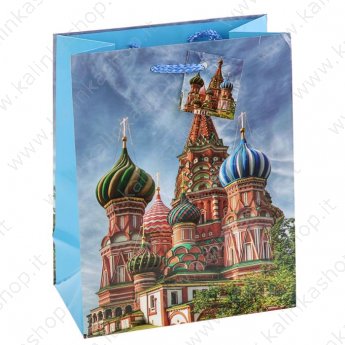 Пакет подарочный "Москва", 18 х 10 х 23 см