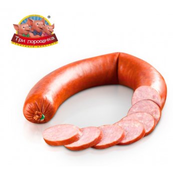 Salsiccia "3 porcellini - Uletnaya" affumicata (380g)