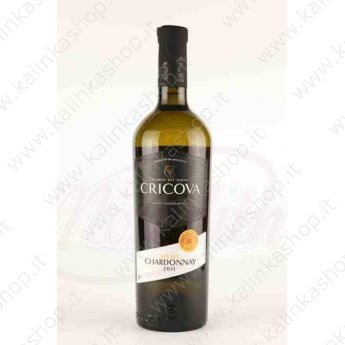 Vino bianco secco "Cricova - Chardonnay" Vintage da Moldova 13,3% alc.