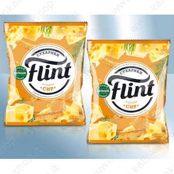 Crostini di frumento e segale "Flint" al formaggio (70g)