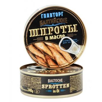 Spratti "Glavtorg" in olio (240g)