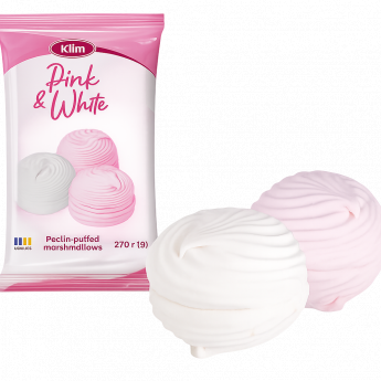 Spumiglie morbide "Klim" Rosa e bianco (270g)