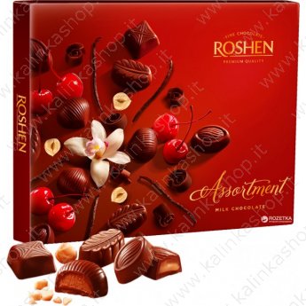 Caramelle "Roshen" con ripieno di cioccolato (145g)