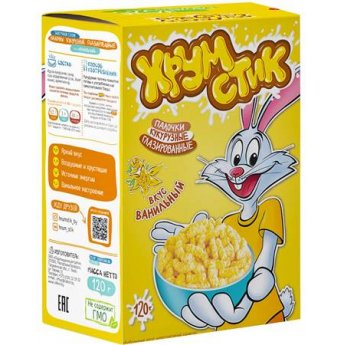 Bastoncini di mais "Khrumstick" vaniglia (120g)