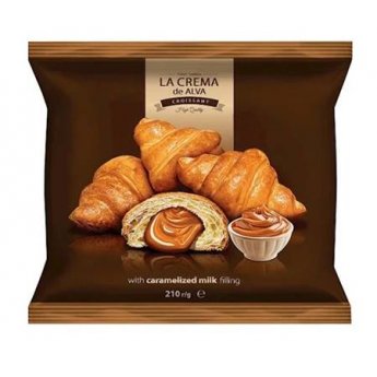 La Crema Croissant con ripieno di caramelo 210g La Crema Croissant con ripieno di caramelo 210g