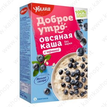 Preparato per porridge d'avena "Minutka" ai mirtilli (5x40g)
