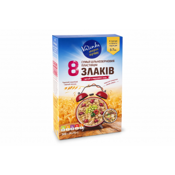 Porridge d'avena "Hatin" 8 cereali + un mix di 4 tipi di semi (500 g)