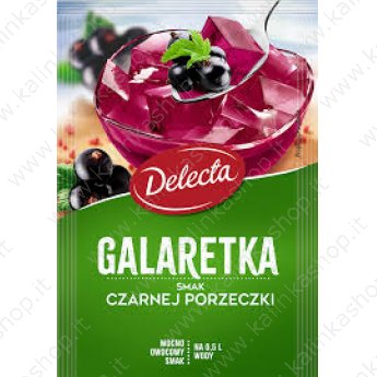 Gelatina "Delecta" al gusto di ribes nero (70g)