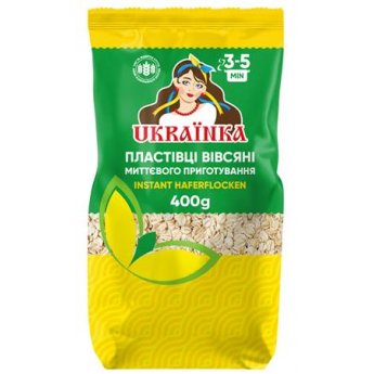 Fiocchi d'avena "Ukrainka" a cottura rapida (400g) Fiocchi d'avena "Ukrainka" a cottura rapida (400g)
