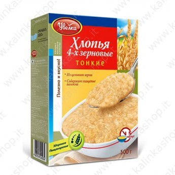 Fiocchi di 4 cereali "Uvelka" sottili (350g)