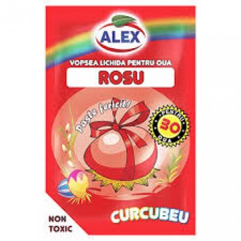 Colorante liquido rosso "Alex" per uova pasquali(10ml)