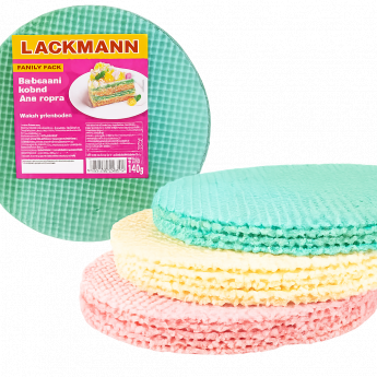 Fogli di wafer "Lackmann" (140g) Fogli di wafer "Lackmann" (140g)
